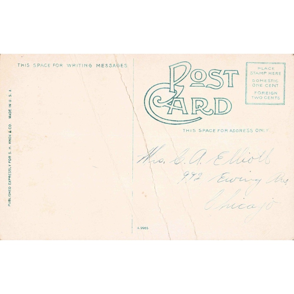 Providence Bridge St Mary's of the Woods Terre Haute Indiana Vintage Postcard - Picture 2 of 2